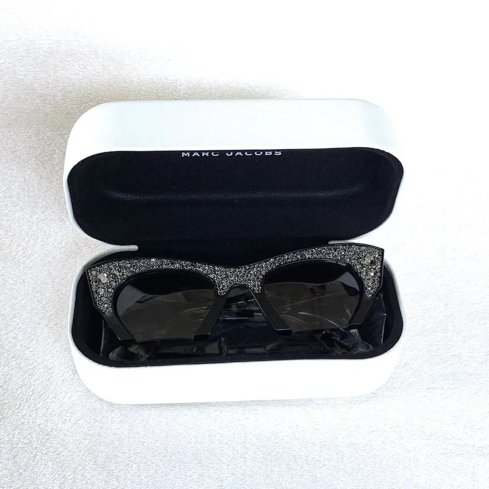 NWOT Miu Miu Rasoir Rhinestone Cat Eye Sunglasses